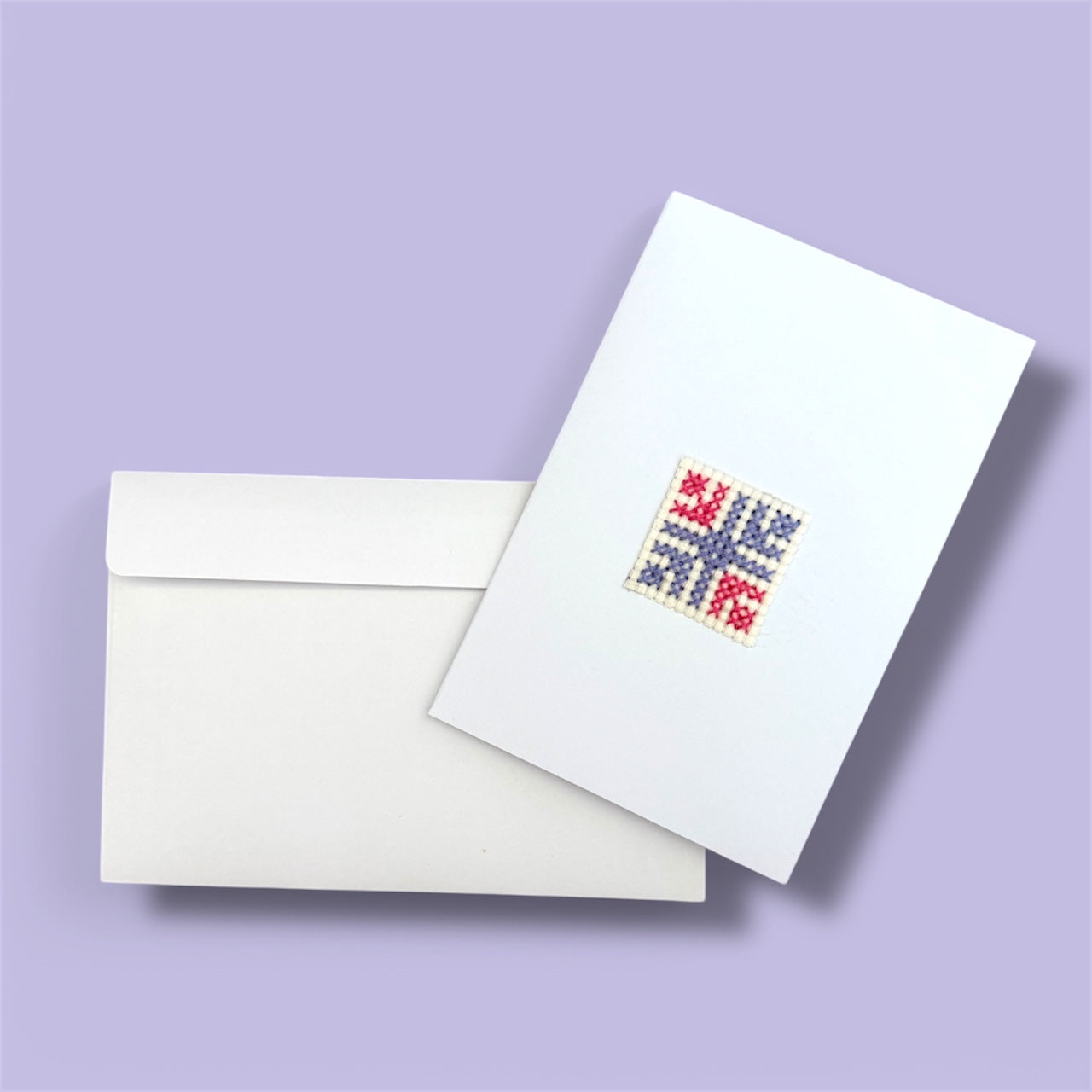 Pasha’s Tent cross-stitched greeting card