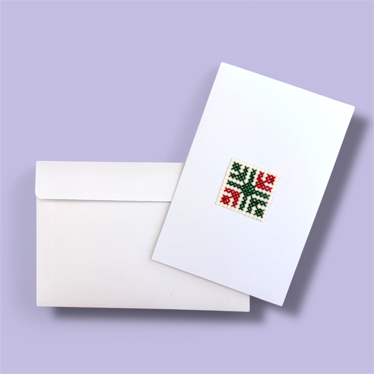 Pasha’s Tent cross-stitched greeting card