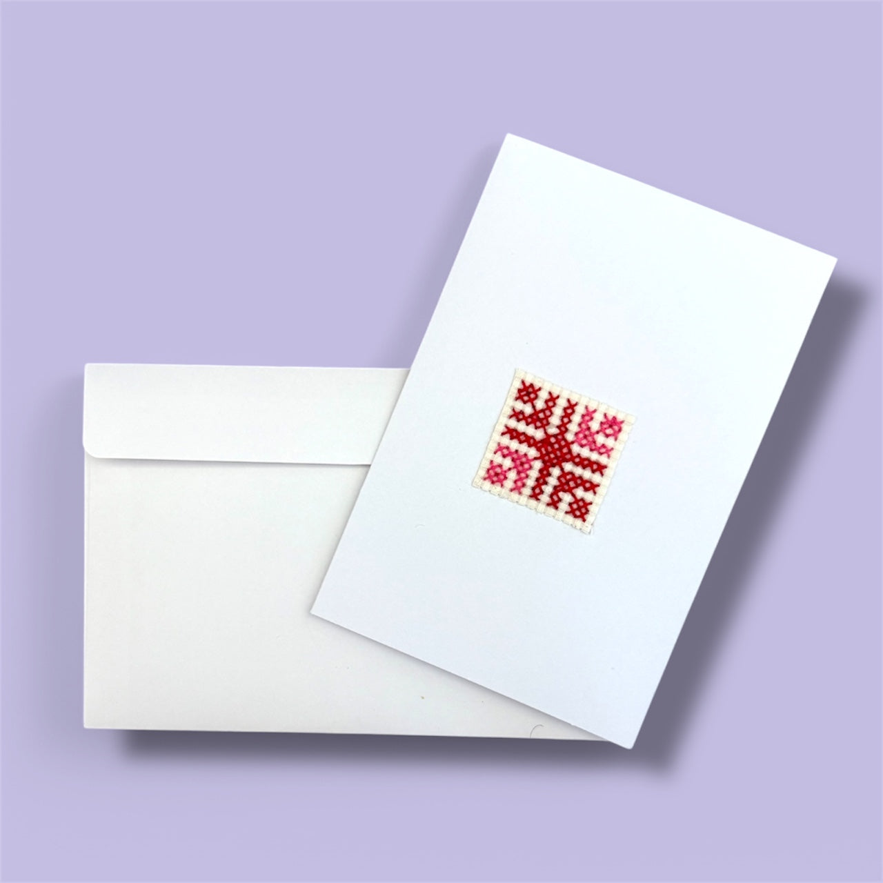 Pasha’s Tent cross-stitched greeting card