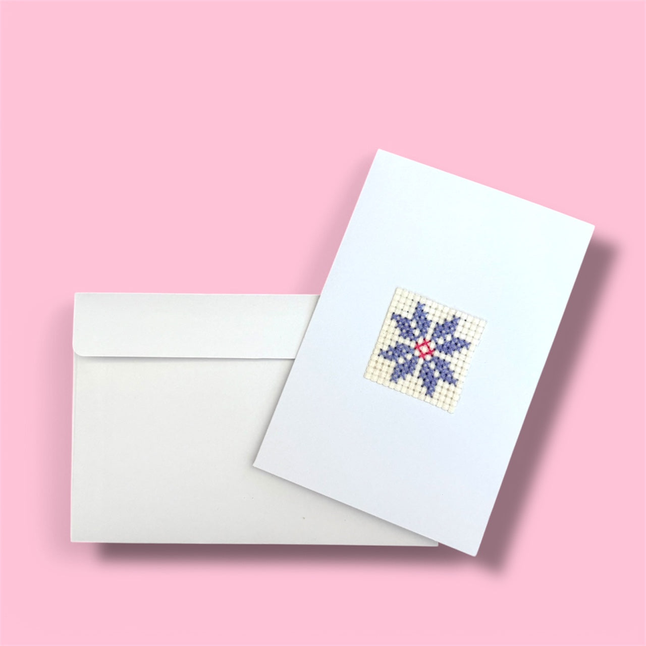 Moon of Bethlehem Cross-Stitched Greeting Card